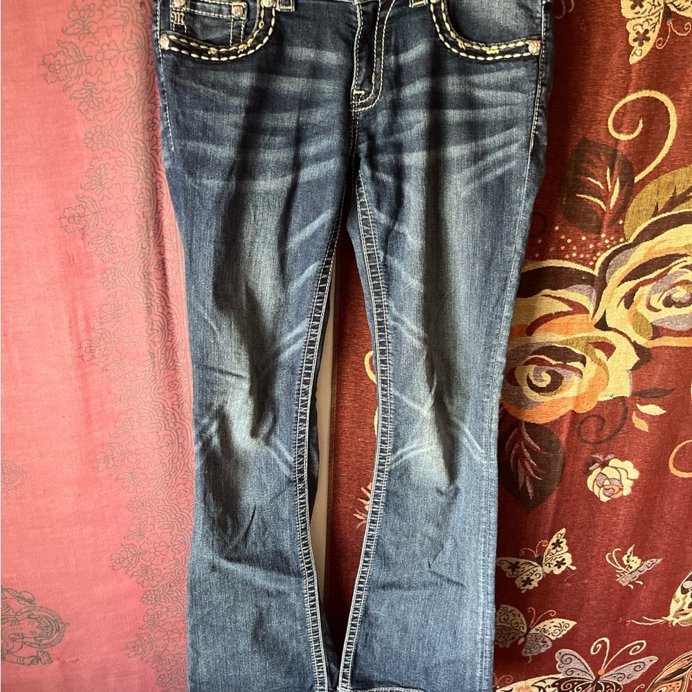 Embellished Miss Me signature rise boot Cut